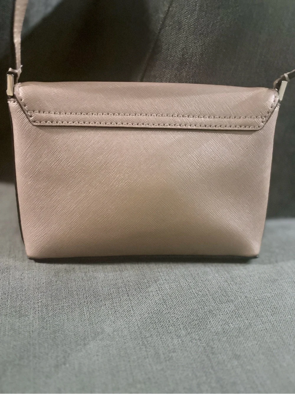 Kate Spade Newbury Lane Crossbody Metallic Pink Saffiano Leather Turn Lock